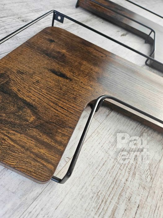 Loftowa dekoracja narożna ścienna kwietnik dom 2 sztuki