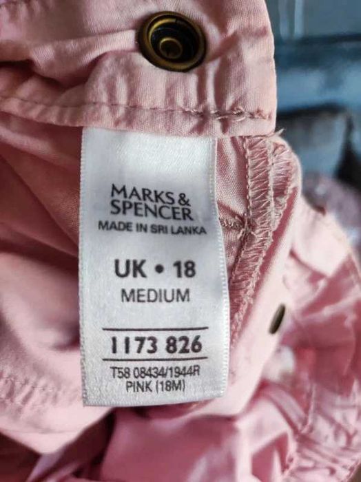 Marks & Spencer r 46 bawełniane spodnie na lato plus size