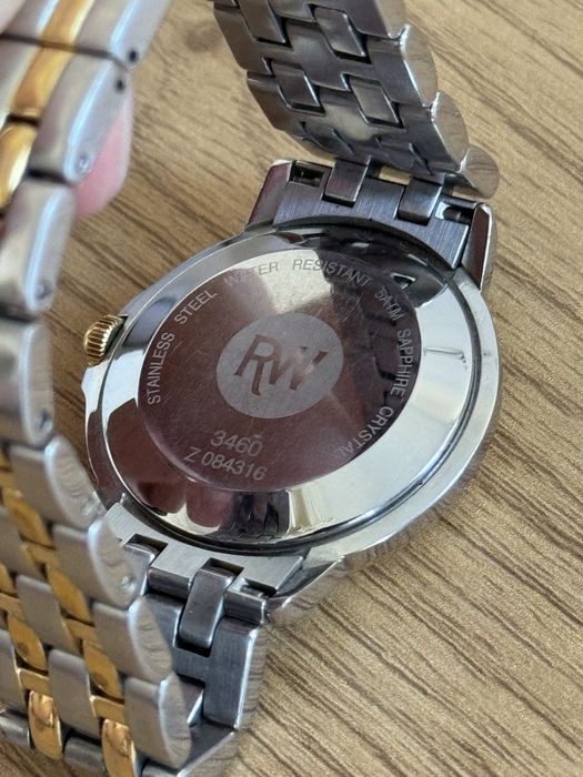 Raymond Weil Tango 3460 — швейцарський годинник (сталь+золото) 12 000