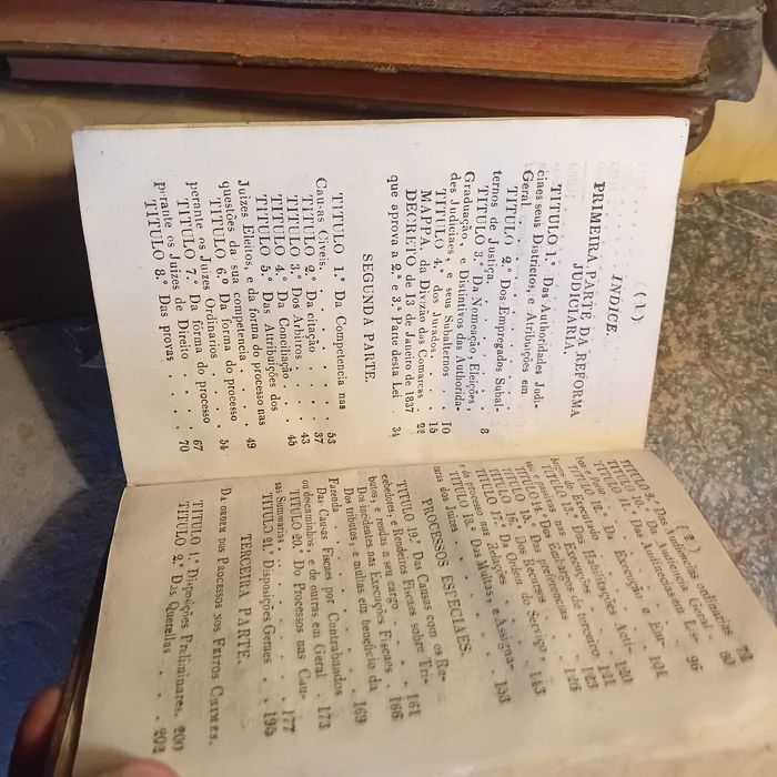 Reforma Judiciária de 1837, 1ª edição 1837