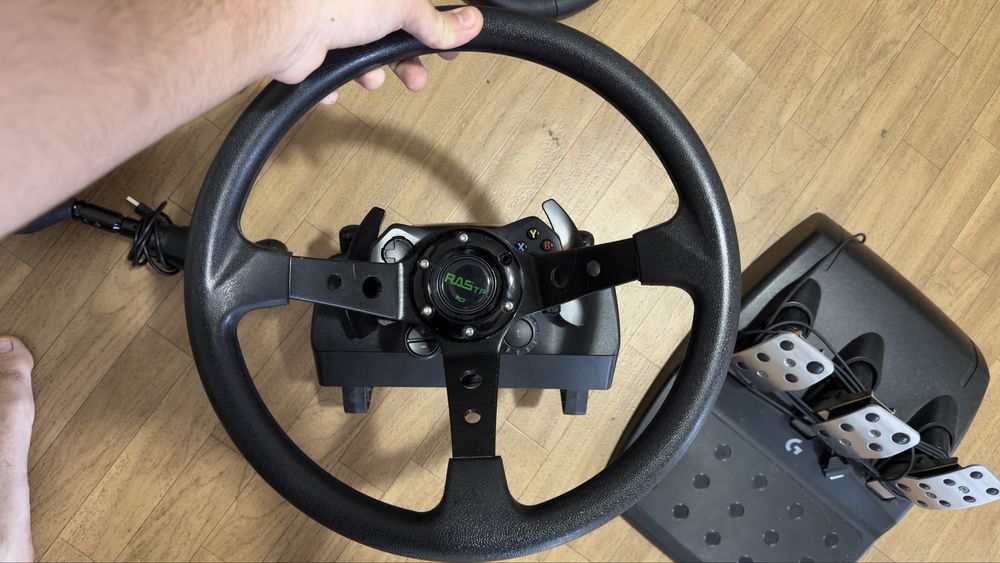 Volante g923 pc e xbox conpleto