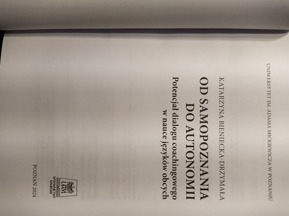 Od samopoznania do autonomii. Potencjał dialogu coachingowego