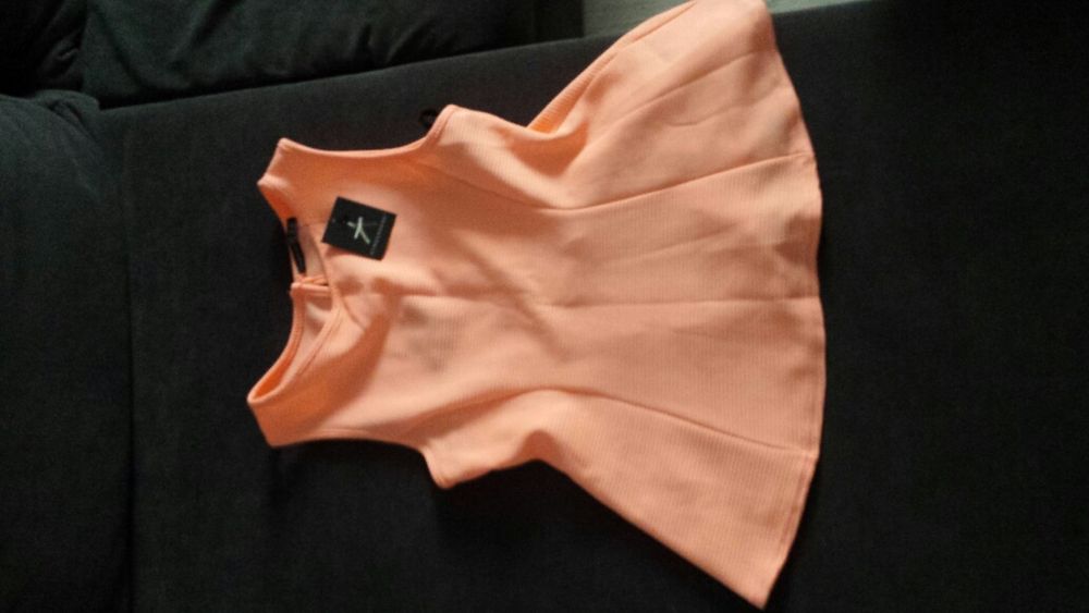 Bluzka brzoskwiniowa neonowa Primark z metką