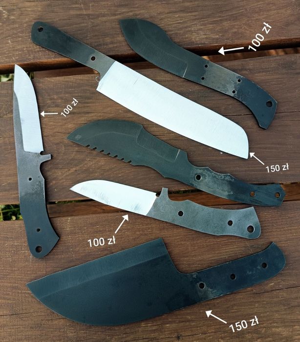 Klinga Tasak do Oprawy Nóż Ręcznie Robiony Blanka Custom Knifemaking