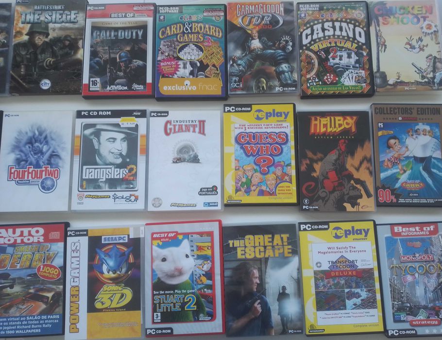 Jogos PlayStation 2, PC e DVD