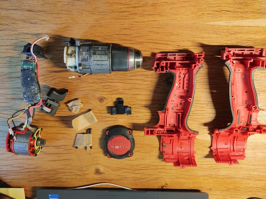 Шуроповерт Milwaukee 2804 на запчасти