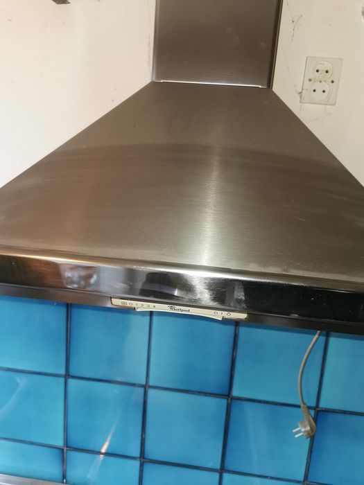 Okap whirpool nierdzewny