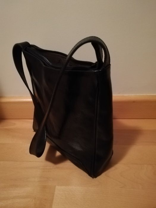 Mala senhora em pele genuína