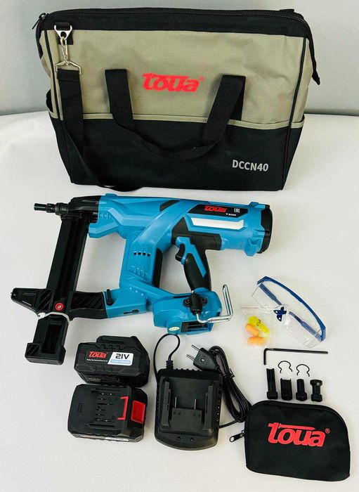 Аккумуляторный монтажный пистолет TOUA DCCN40A, гарантия, официальный