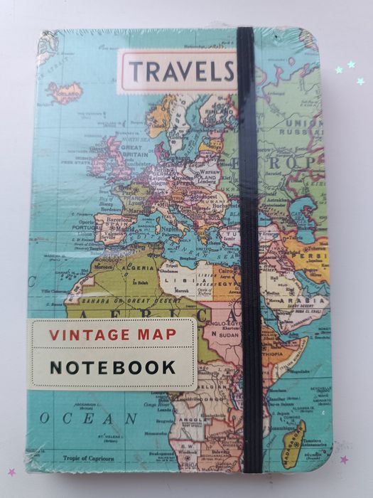 Стильний блокнот Vintage Map Notebook/England