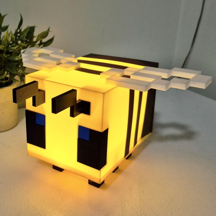 Лампа Minecraft Bee (Бджола) – LED світильник нічник
