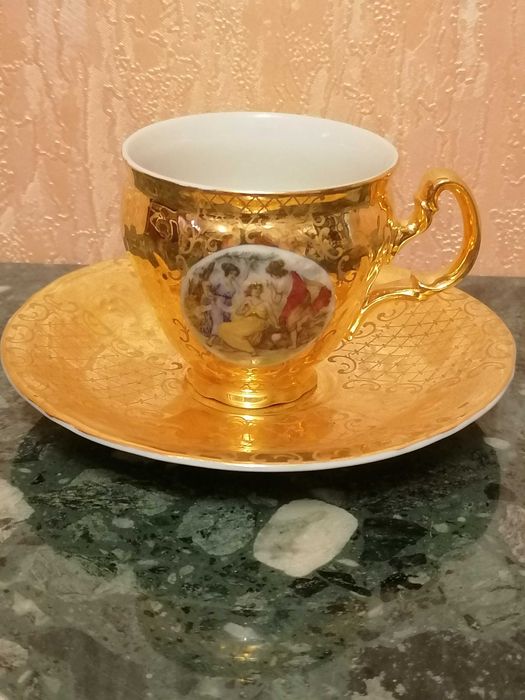 Кавовий сервіз, сервиз "Золотая Мадонна" Bernadotte (Чехословакия)