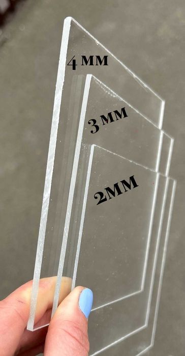 Оргстекло 4мм Любой размер  (ПММА) Прозрачный 500х500 Акрил