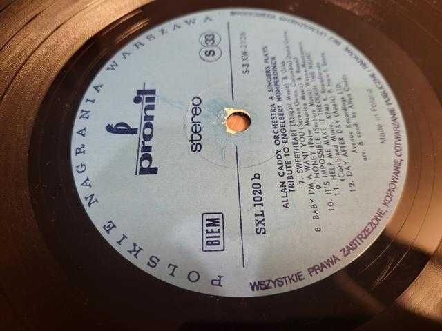 Tribute To Engelbert Humperdinck Alan Caddy Orchestra and Singers LP