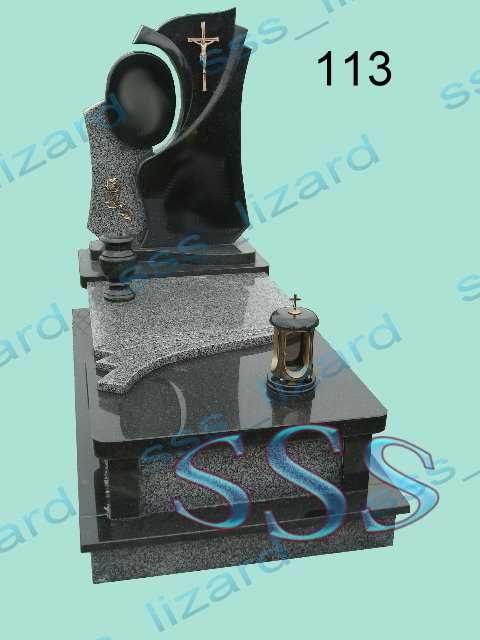 Памя'тники одинарні, виготовлення та встановлення.