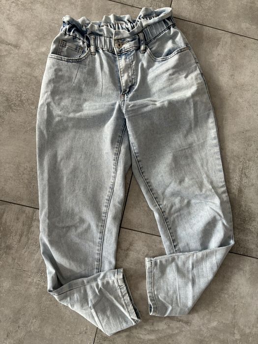 Spodnie wysoki stan S jeansy