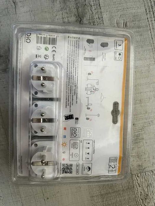Kit 3 Tomadas Telecomandadas DiO + Comando Remoto (Novo)