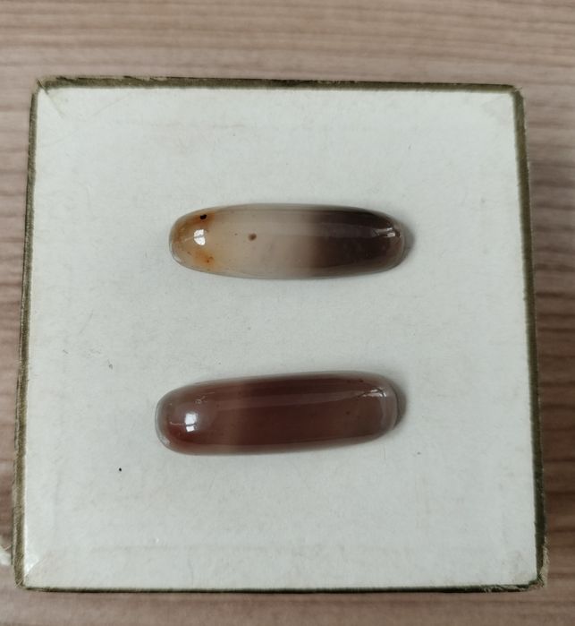 Agat tybetański dwa kamienie