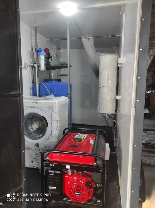 Прицеп  ПМК  ( душова, пральня,лазня, баня на колесах)