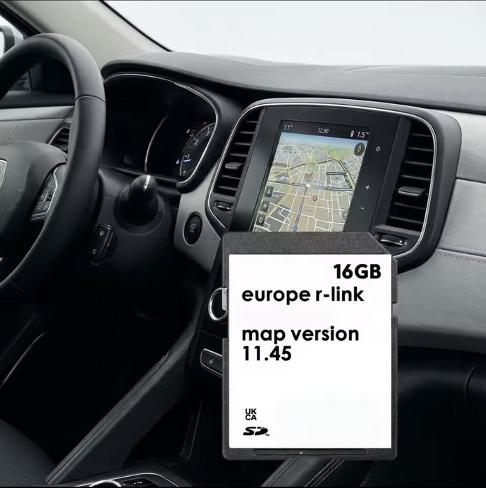 Cartão GPS com mapas da EU atualizados para modelos Renault