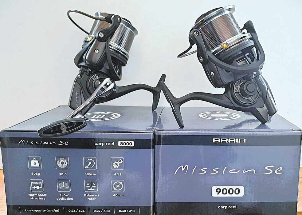 Катушка карповая Brain Mission SE Reel 8000 9000 12+1 BB 4.1:1