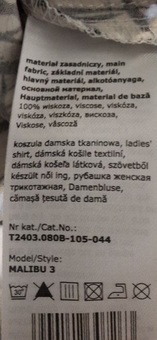 Koszula TATUUM w czarne wzory rozm.44