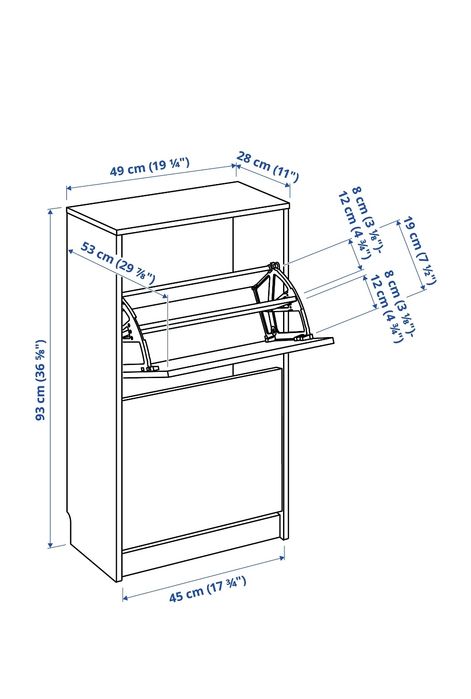 3 sapateiras ikea novas