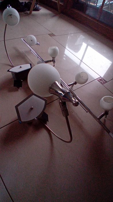 Lampy wiszące komplet ,sufitowa i dwa kinkiety