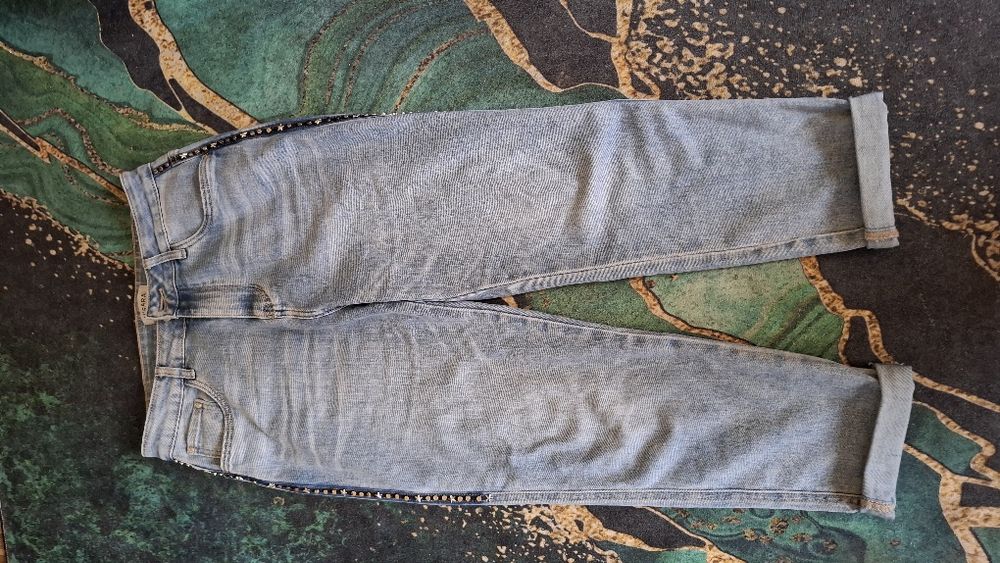 M. Sara mom fit boyfriend spodnie jeansowe damskie 40