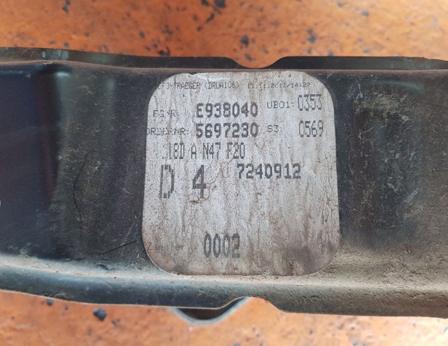 Reforço Para Choques Tras BMW 118D F20 2011