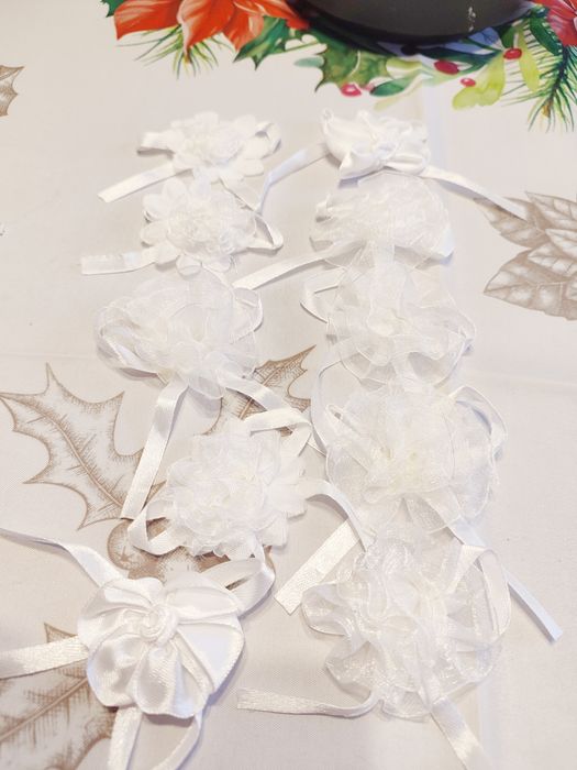 Komunia, wesele kotyliony, przypinki, 10 szt.