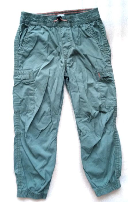 Spodnie H&M  przeciwdeszczowe rainwear chłopięce zielone rozmiar 110cm