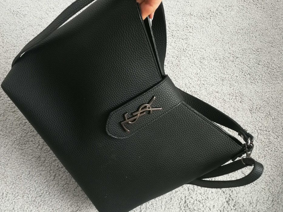 Torebka duża YSL bdb + kosmetyczka  czarna
