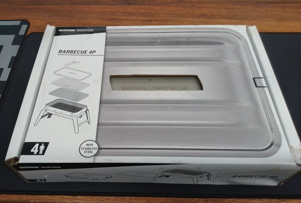 Barbecue 4P aço inox Decathlon