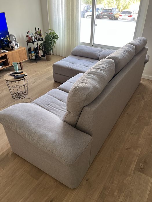 Sofa 3 lugares - Retratil com chaise longue lado direito