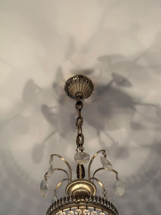 Candeeiro de cristal antigo