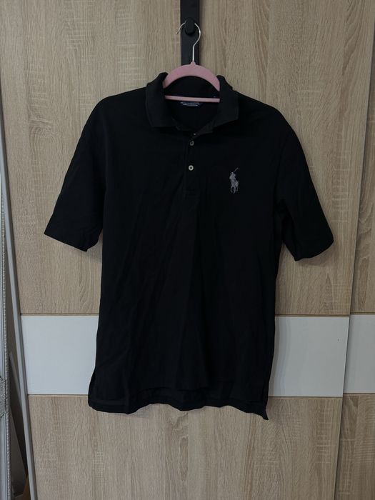 Koszulka Polo Ralph Lauren S golf czarna logowana pony vintage