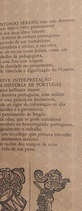 António Sérgio  1ª Edição  Breve interpretação da história de Portugal