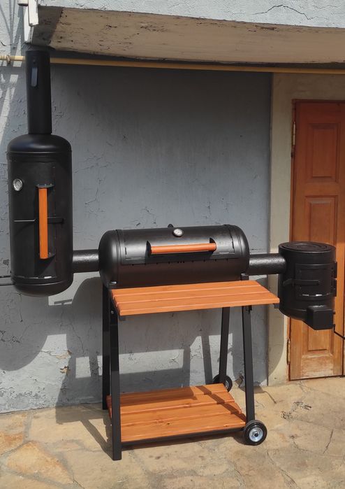 Мангал коптильня з трьох газових балонів