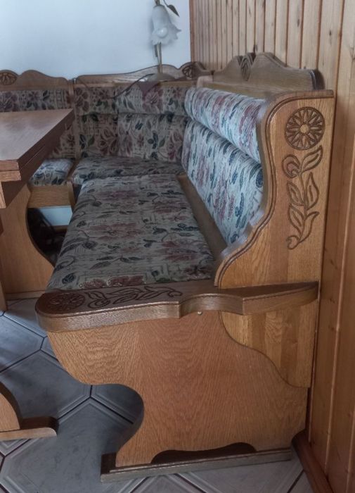 Narożnik drewniany kuchenny stól plus siedzisko