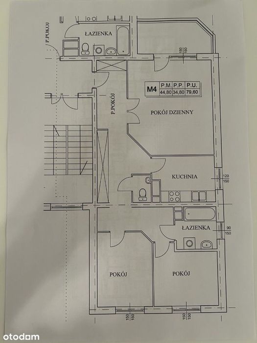 80m2 mieszkanie wyremontowane do wynajęcia.