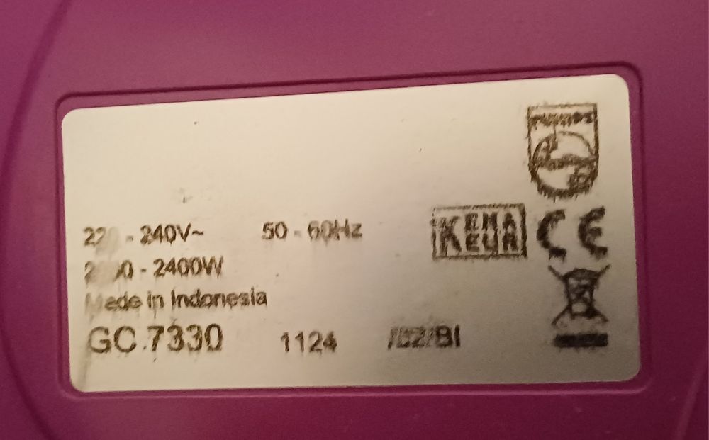 Ferro com caldeira Philips GC 7330