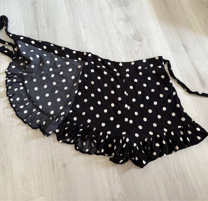 Спідниця шорти zara в горошок