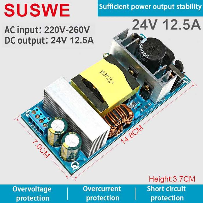 блок живлення 24в 12А 13А блок питания 24В 12А 13А0