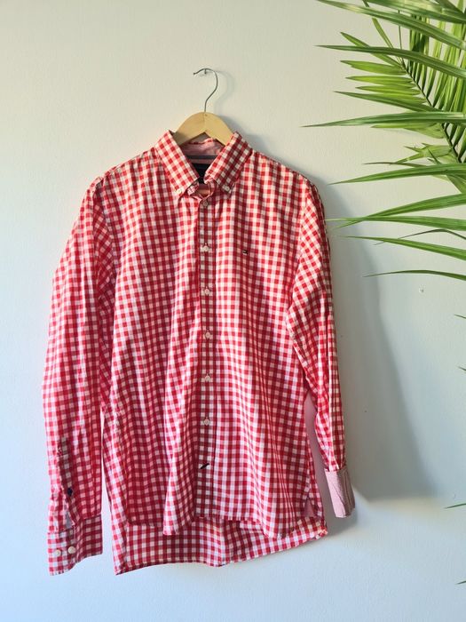 Koszula męska Tommy Hilfiger w kratkę slim fit S