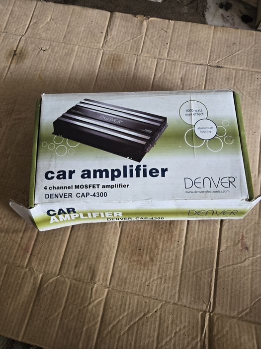 Amplificador Auto Denver CAP-4300 4 Canais – Nunca Usado