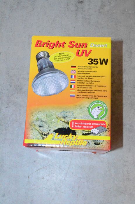 Lampa grzewcza gady 35W E27 Lucky Reptile Bright Sun UV Desert