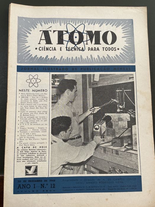 Átomo - Ciencia e Tecnica para todos -Jornal ilustrado