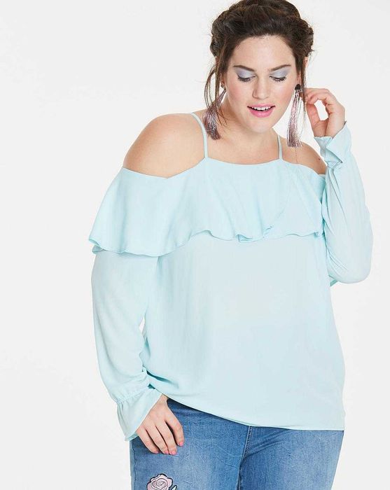 40 Bluzka damska miętowa na ramiączkach 100cm