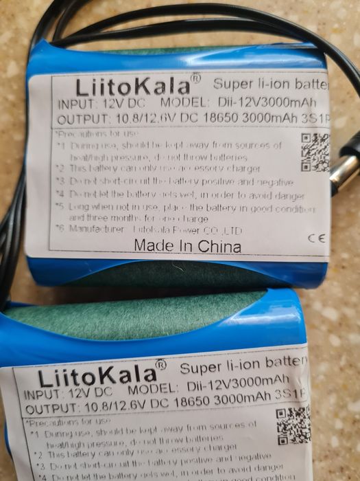 Продам новый аккумулятор LiitoKala. Dii-12V 3000mah.